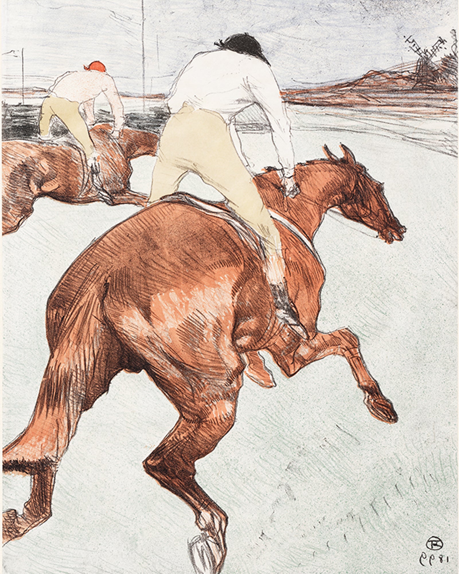 Polár takaró (Henri de Toulouse-Lautrec - The Jockey)