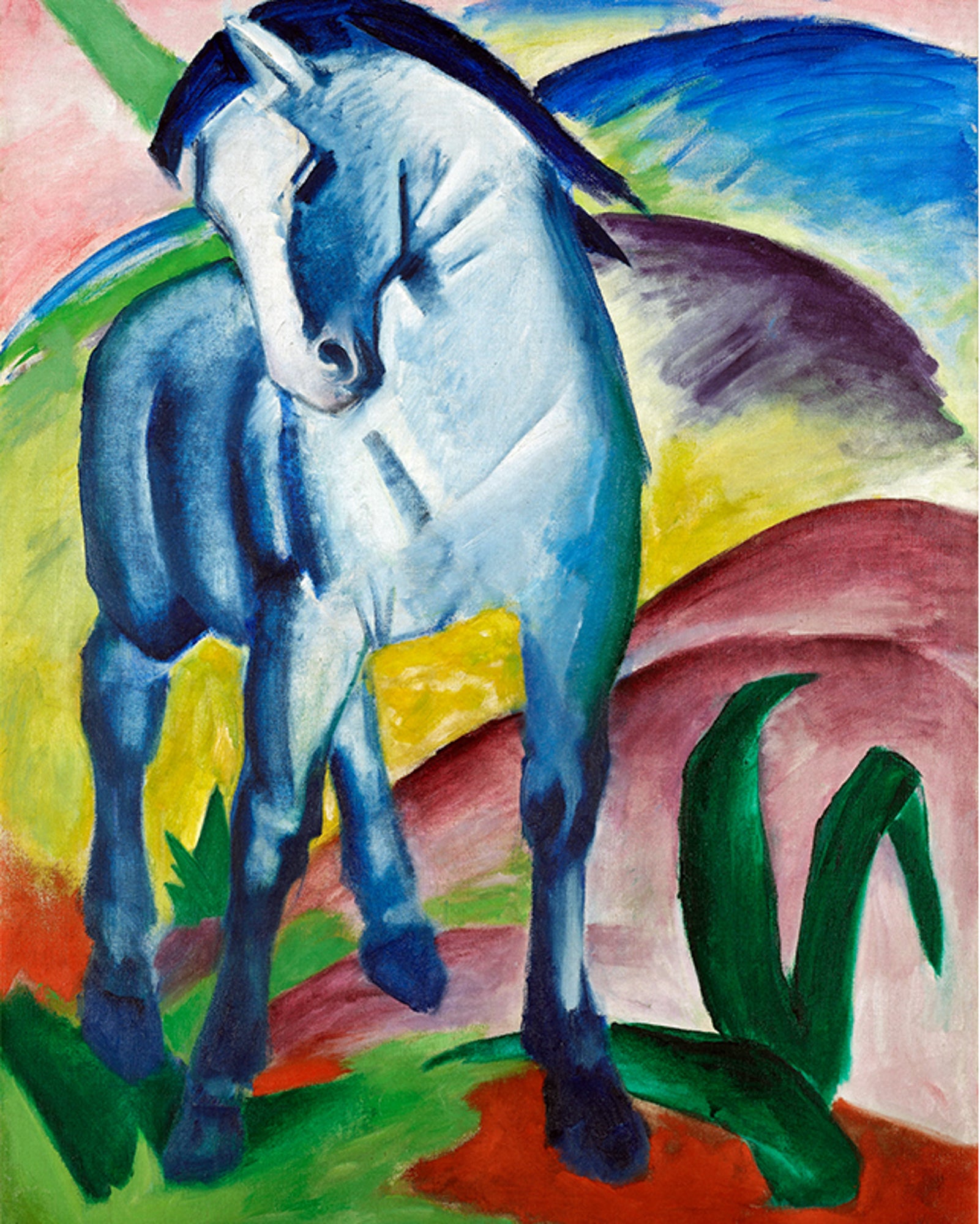 Polár takaró (Franz Marc - Blue Horse)