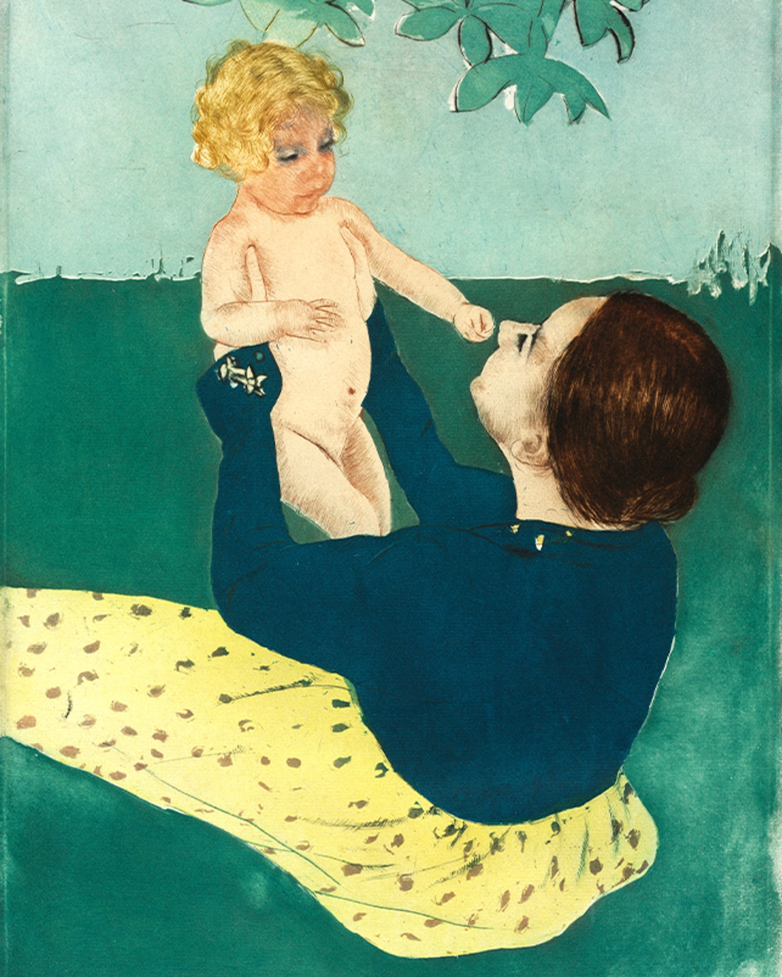 Polár takaró (Mary Cassatt - Under The Horse Chestnut Tree)