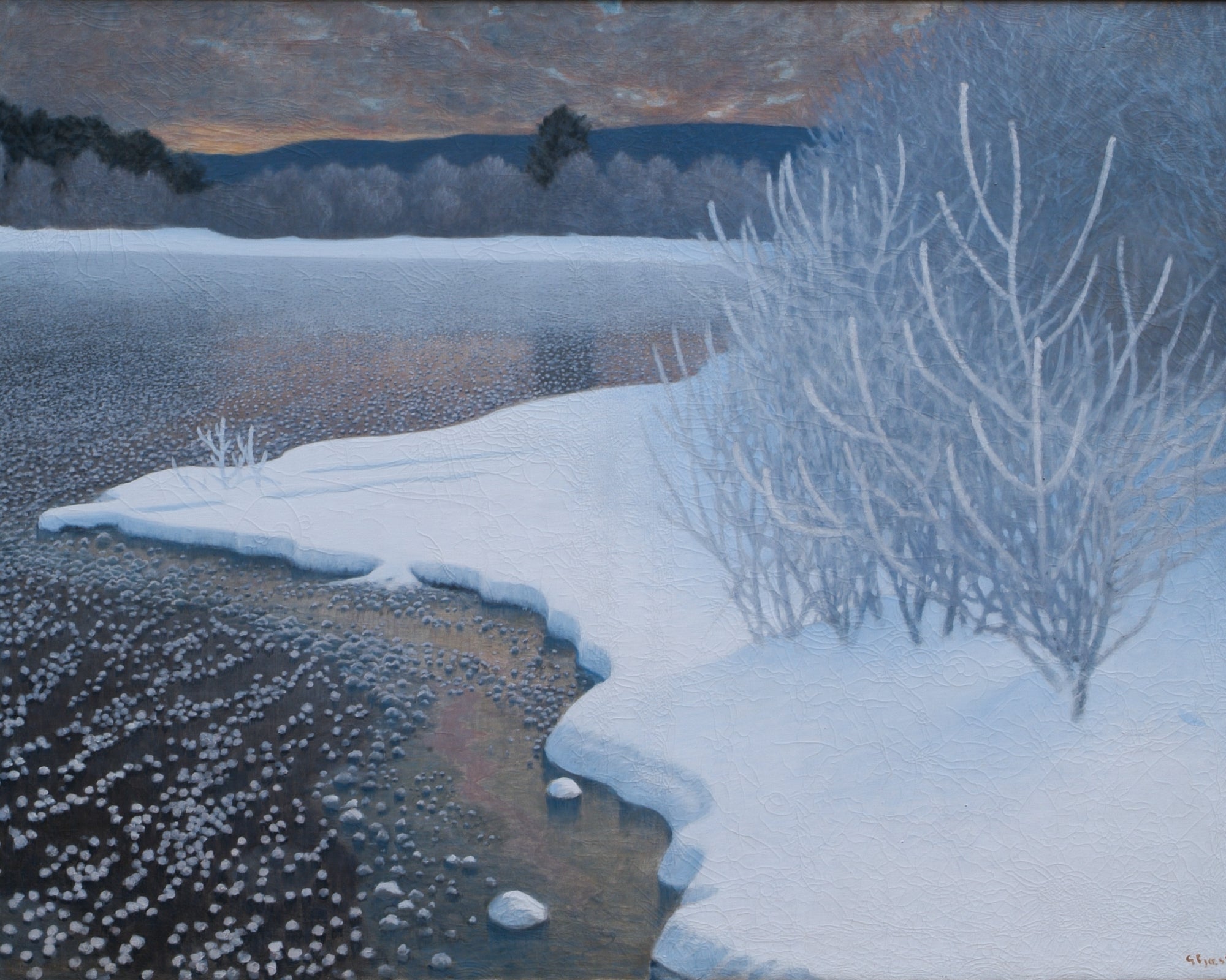 Polár takaró (Gustaf Fjæstad -  Lake Gelé in Winter)
