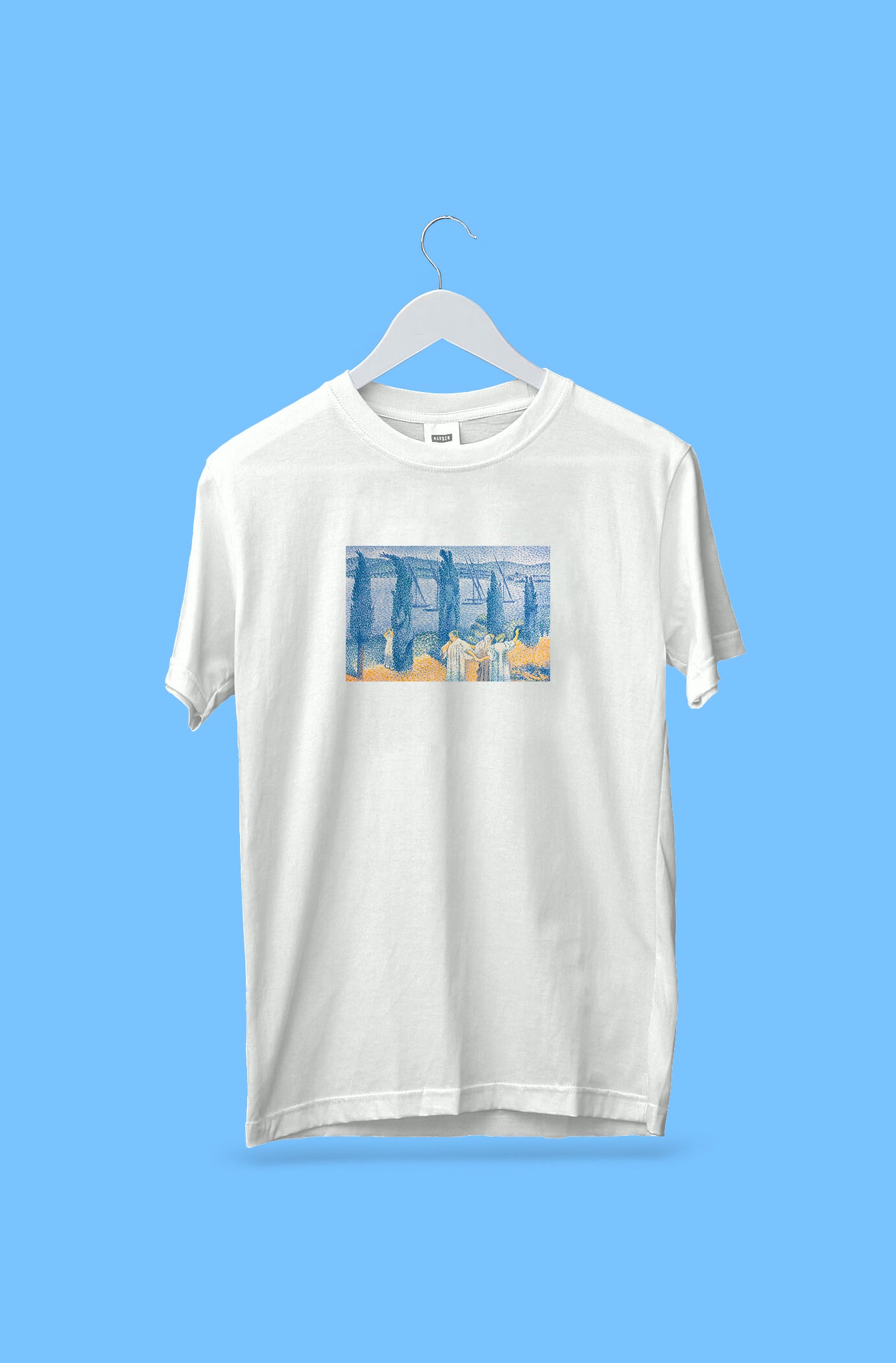 Oversized póló (Henri-Edmond Cross - Landscape With Cypresses)