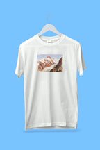 Oversized póló (John Singer Sargent - Schreckhorn, Eismeer)