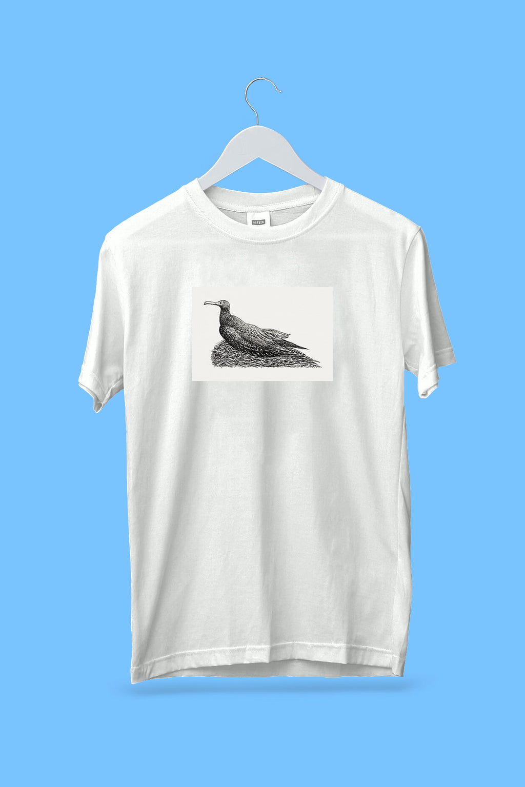 Oversized póló (Leo Gestel - Kormoran auf einem Nest)