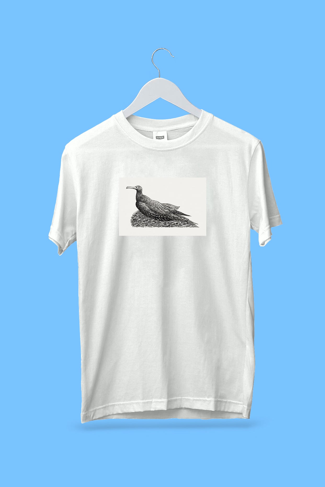 Oversized póló (Leo Gestel - Kormoran auf einem Nest)