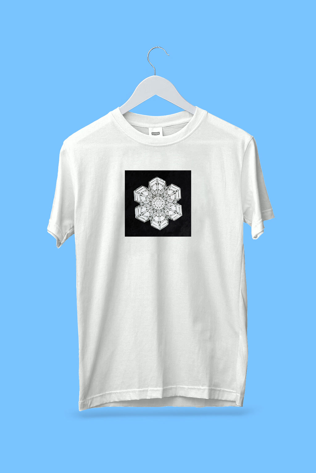 Oversized póló (Wilson Bentley - Snowflake 10A)