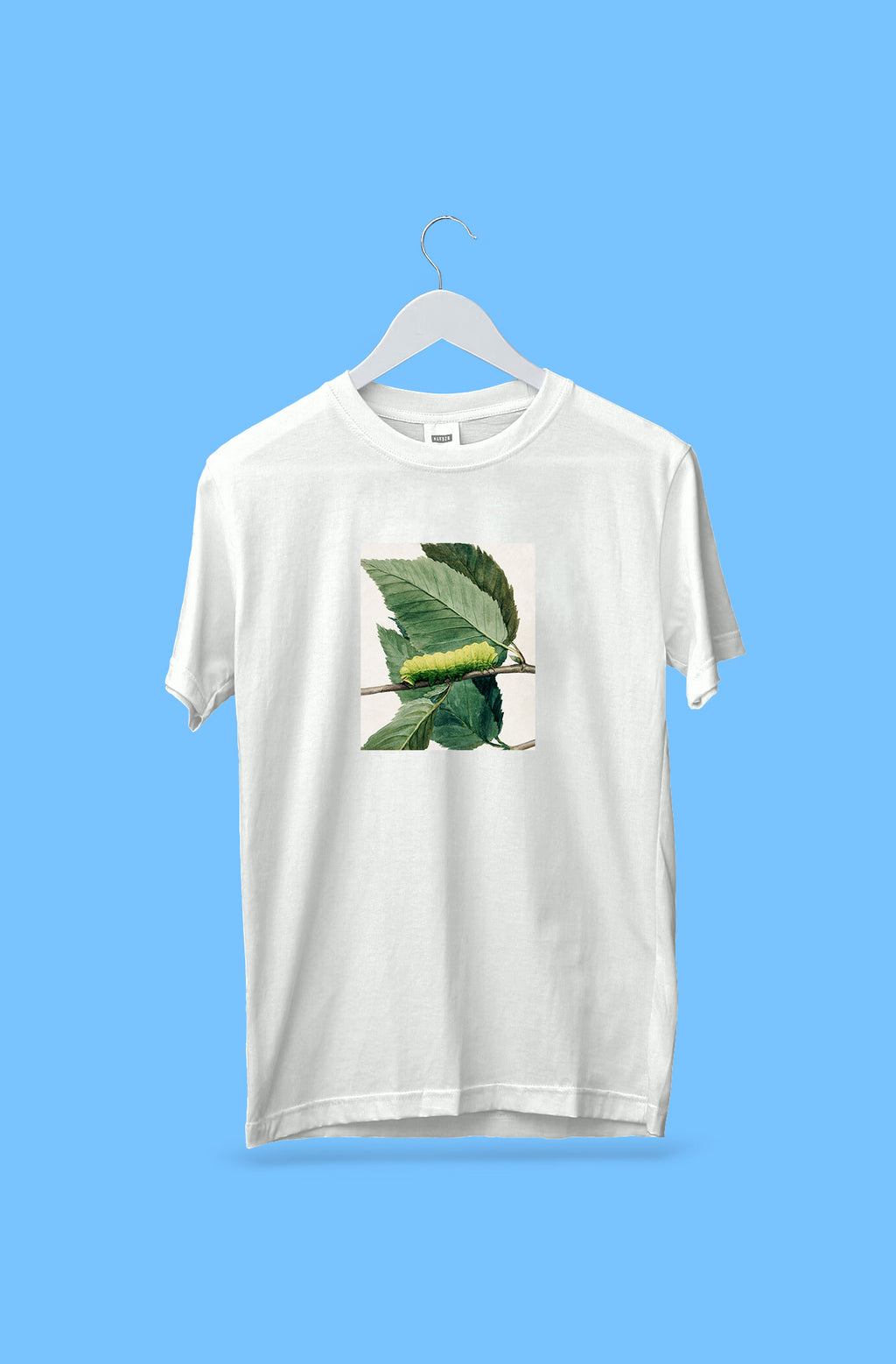 Oversized póló (Abbott Handerson Thayer - Lunar Caterpillar, study for book Concealing Coloration in the Animal Kingdom)