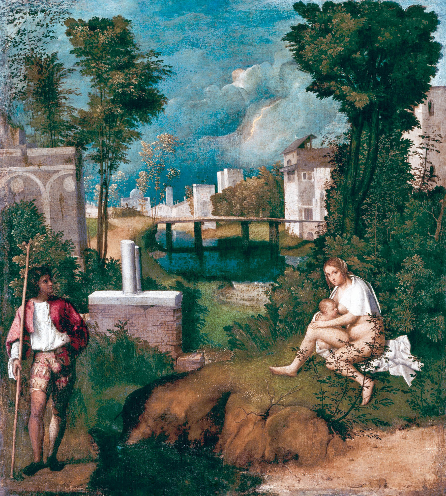 Rövid szabású női kapucnis melegítőfelső ( Giorgio da Castelfranco - The Tempest )