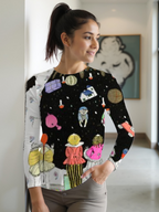 Teli mintás hosszú ujjú póló (Charles Martin - The Marvelous Tree, Children's clothing for Christmas)