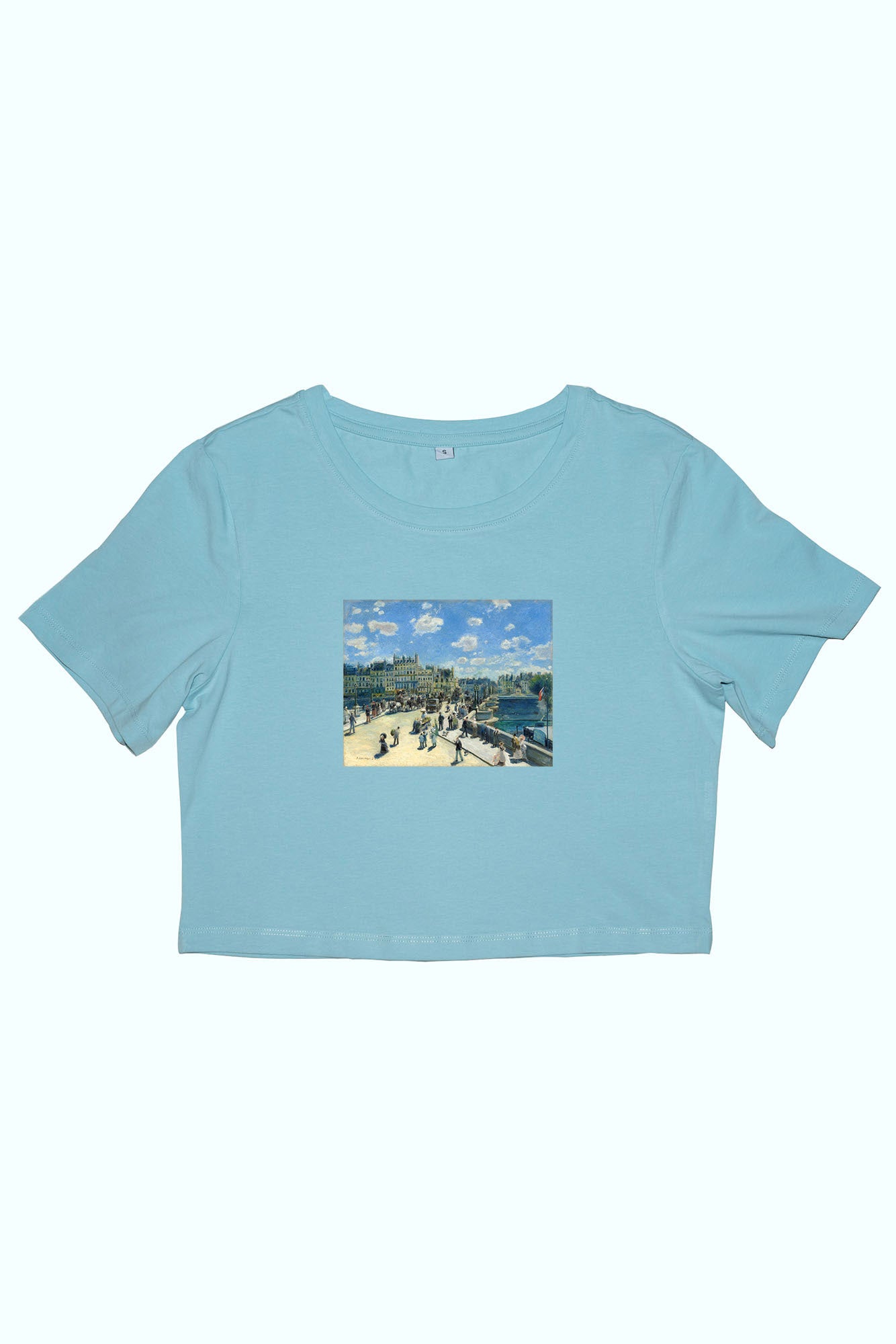 Női crop top ( Pierre-Auguste Renoir - Pont Neuf )