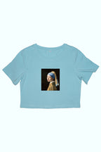 Női crop top ( Johannes Vermeer - Girl with a Pearl Earring )
