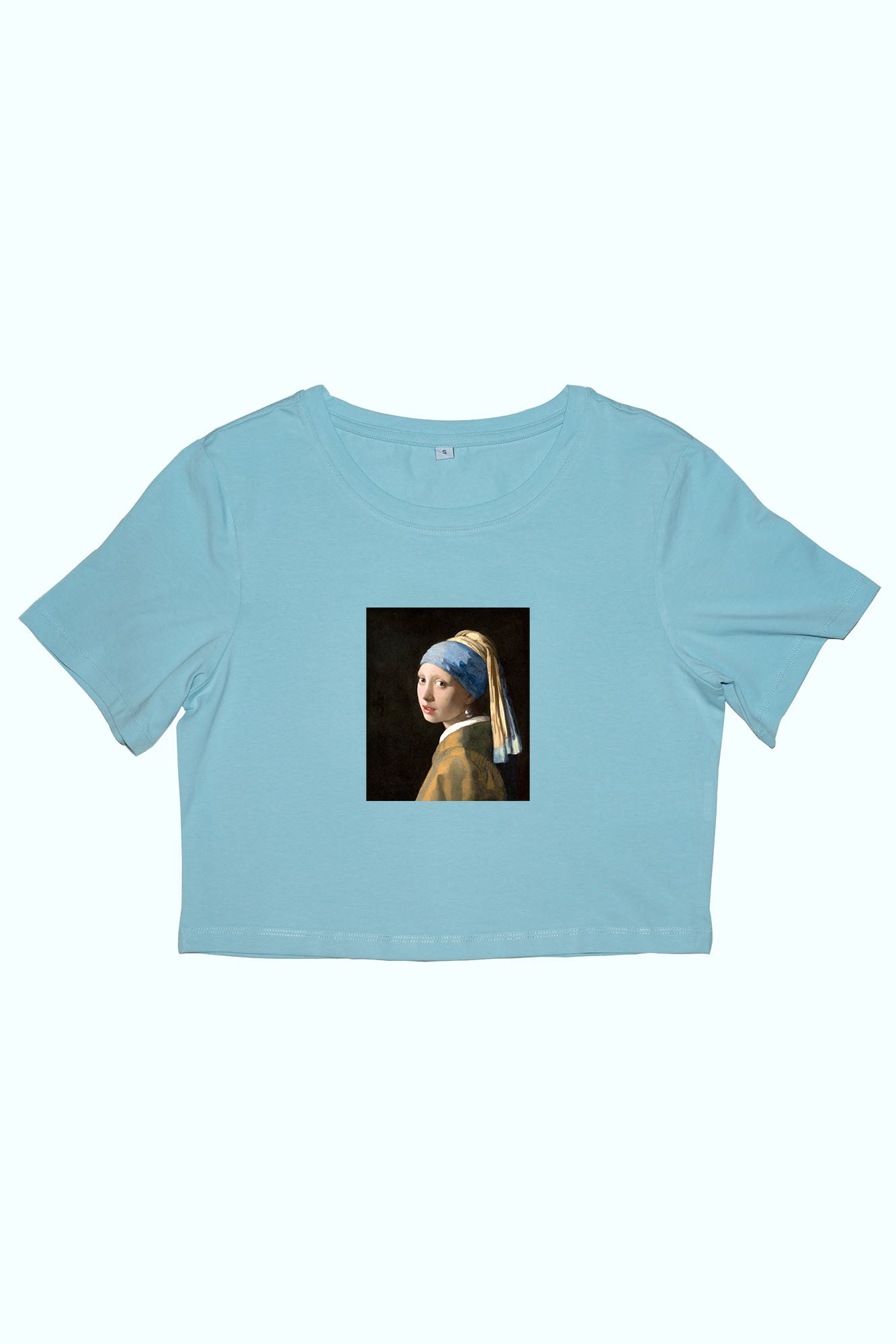 Női crop top ( Johannes Vermeer - Girl with a Pearl Earring )
