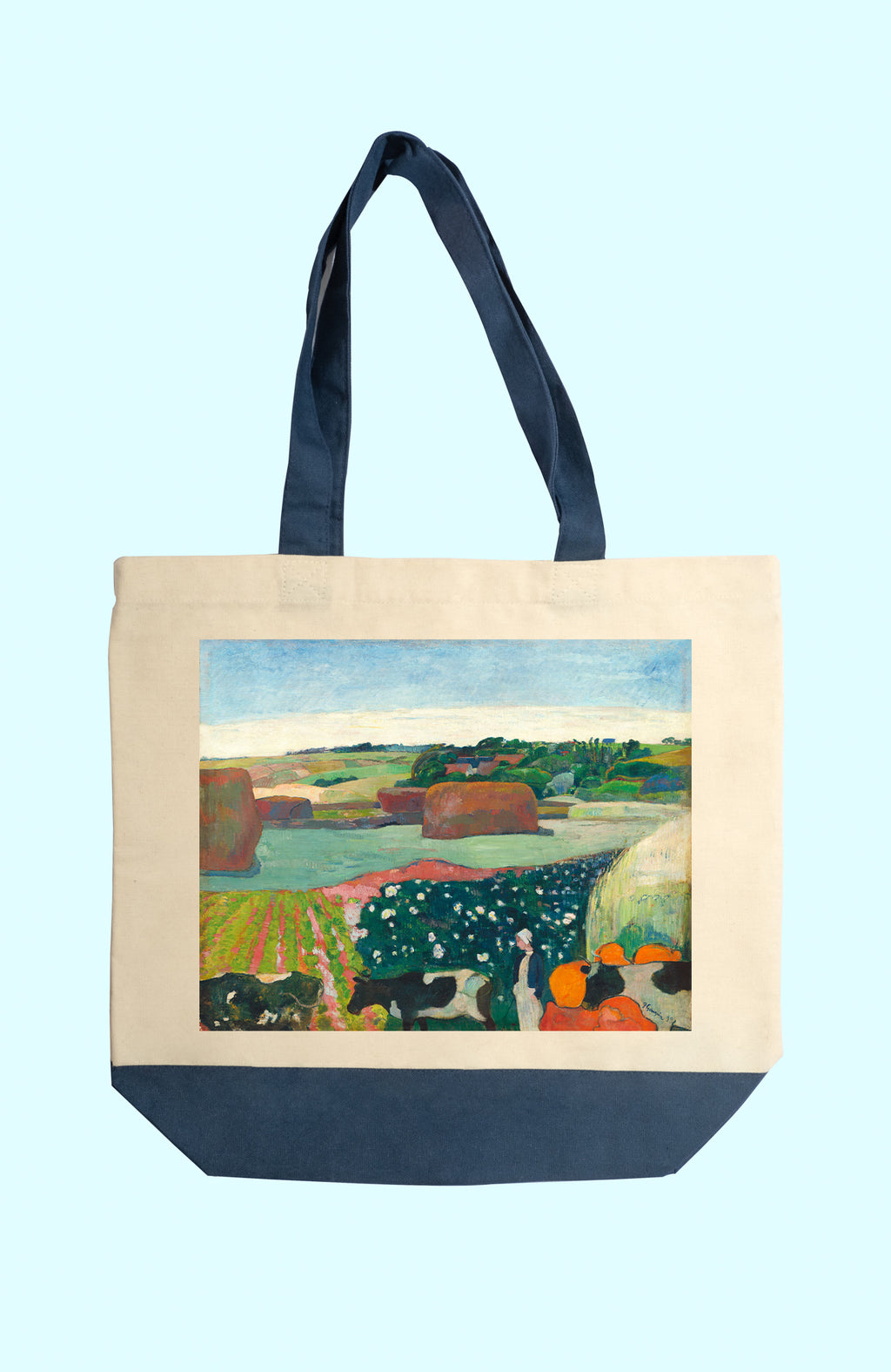 Vászon tote táska (Paul Gauguin -Haystacks in Brittany)