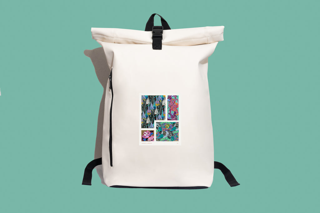 Modern stílusú hátizsák laptop zsebbel (Édouard Bénédictus -Variations)