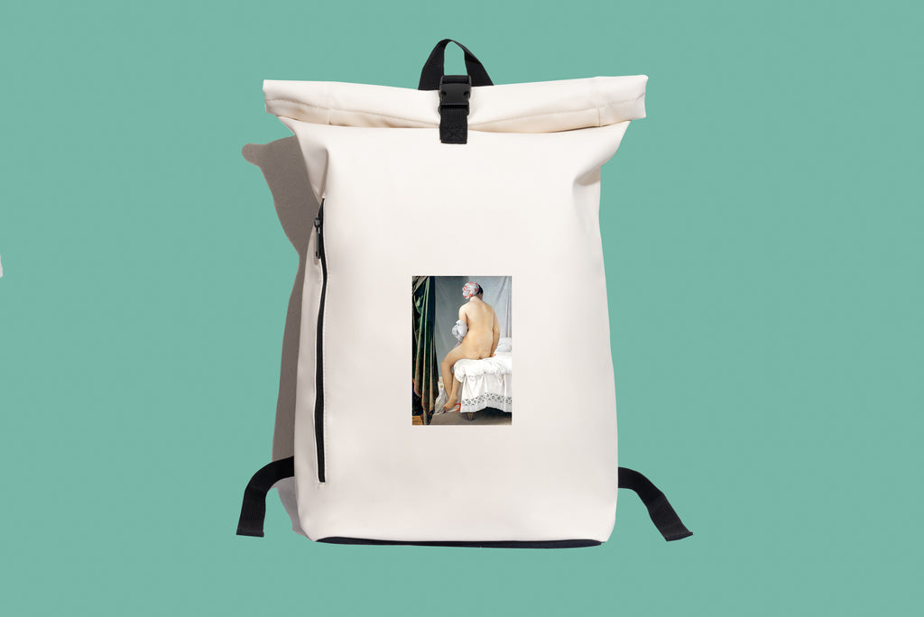 Modern stílusú hátizsák laptop zsebbel (Jean-Auguste-Dominique Ingres - The Valpinçon Bather)