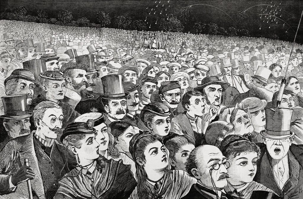 Vászon tote táska (Winslow Homer- Fire-Works on the Night of the Fourth of July)