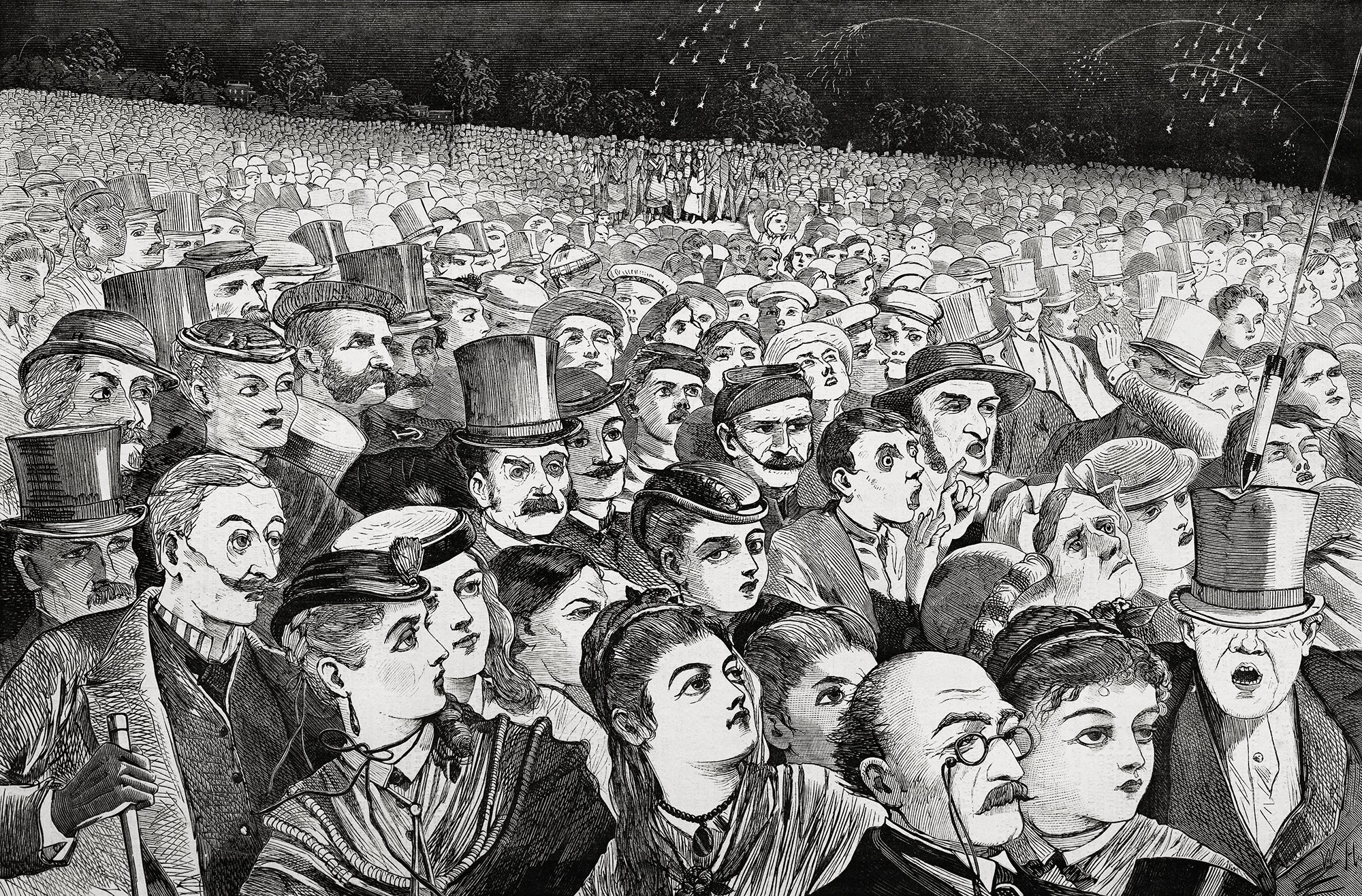 Vászon tote táska (Winslow Homer- Fire-Works on the Night of the Fourth of July)