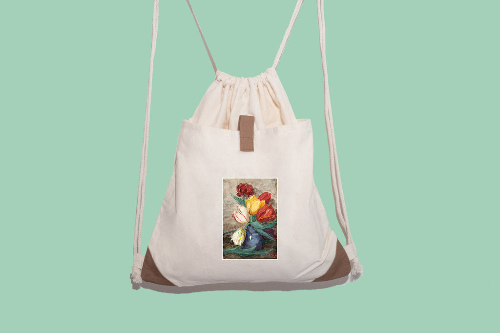 Vászon tornazsák ( Sientje Mesdag-van Houten - Tulpen in een vaas)