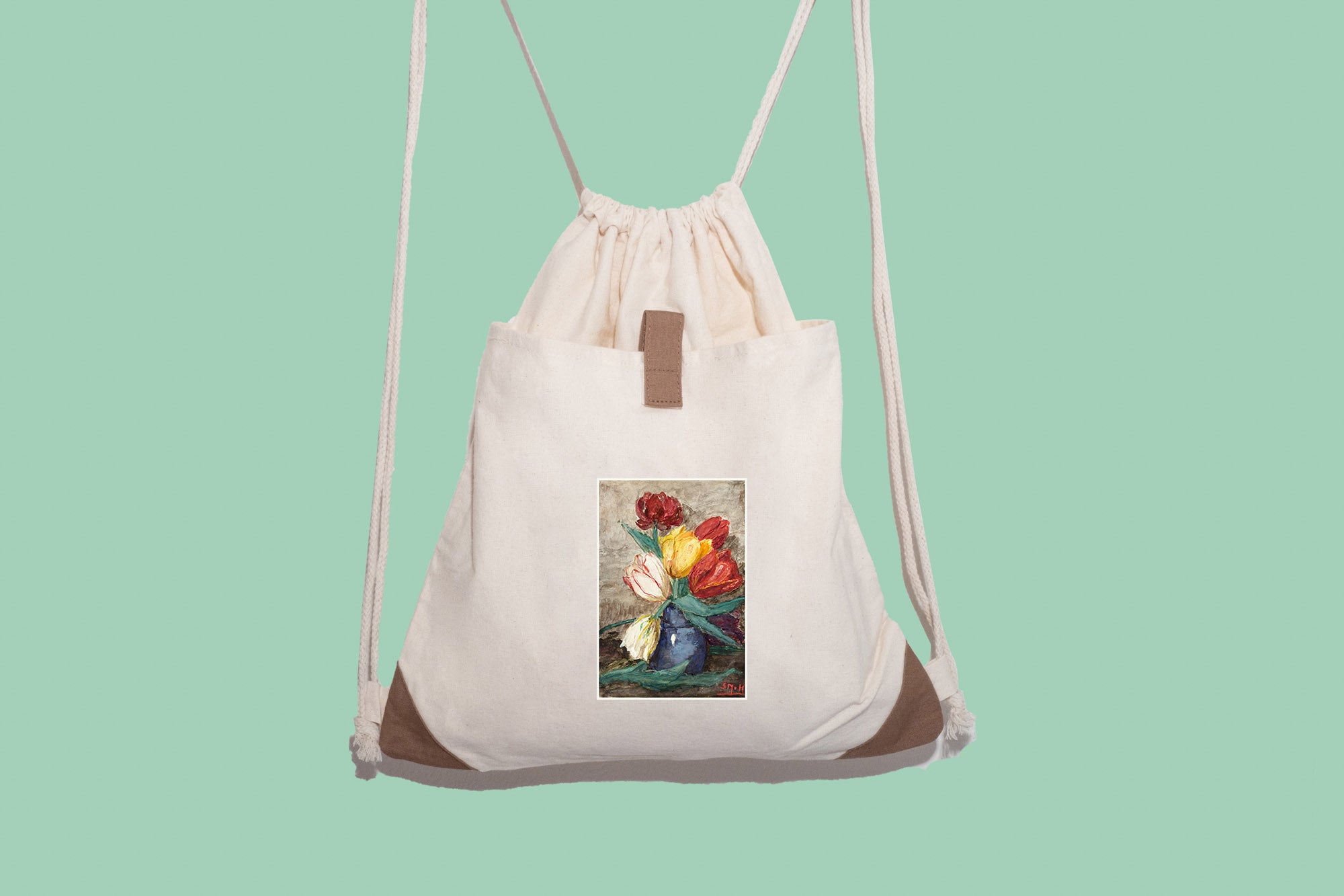 Vászon tornazsák ( Sientje Mesdag-van Houten - Tulpen in een vaas)