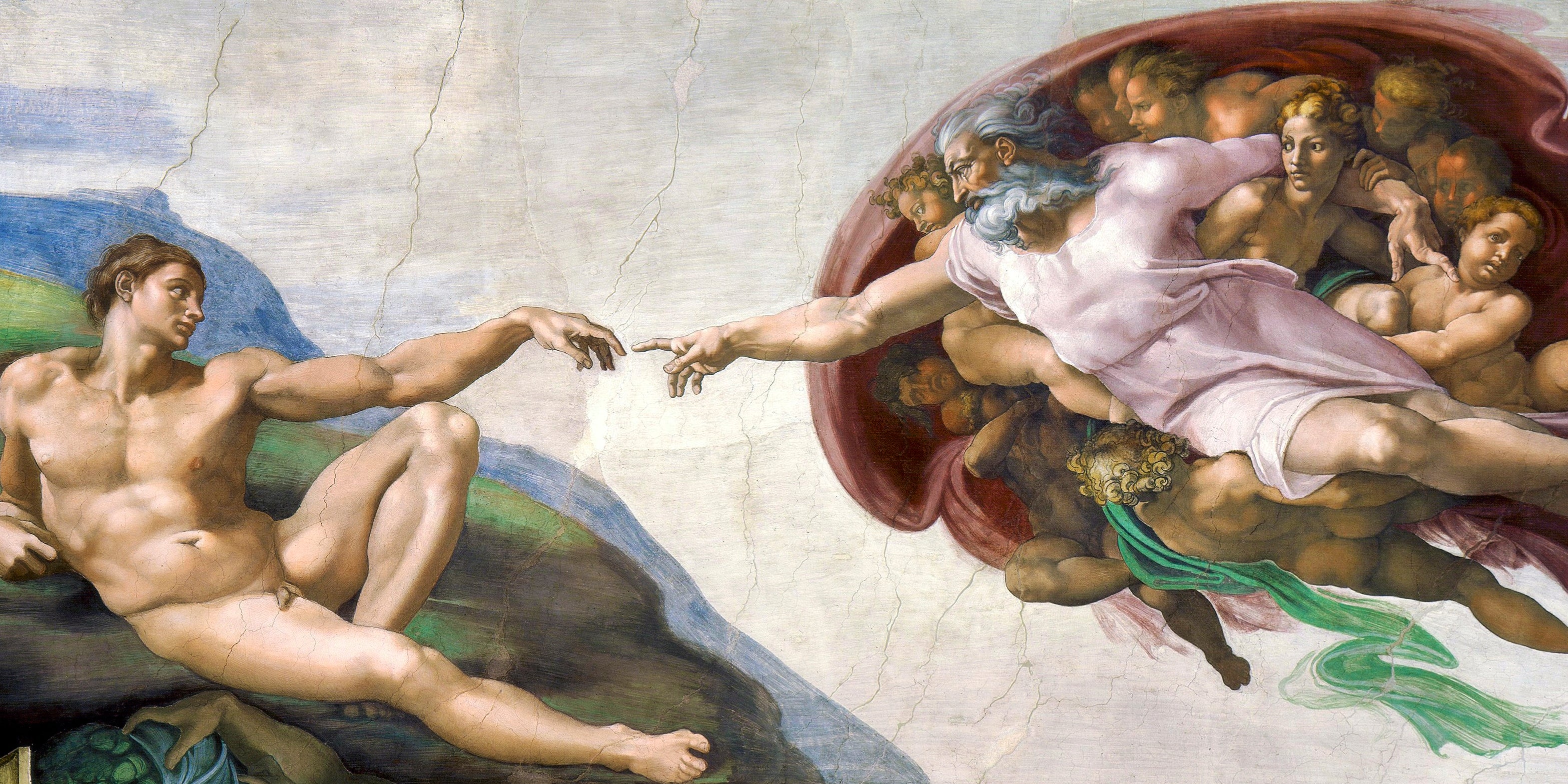 Törölköző (Michelangelo - The Creation of Adam)