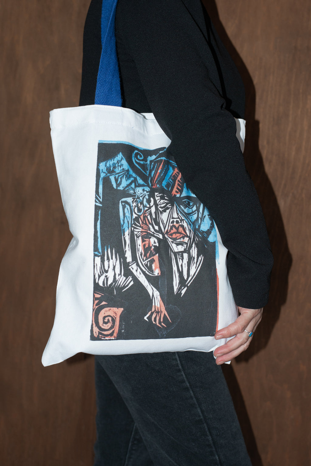 Fehér vászontáska fekete fogantyúval (Gris - Wassily Kandinsky )