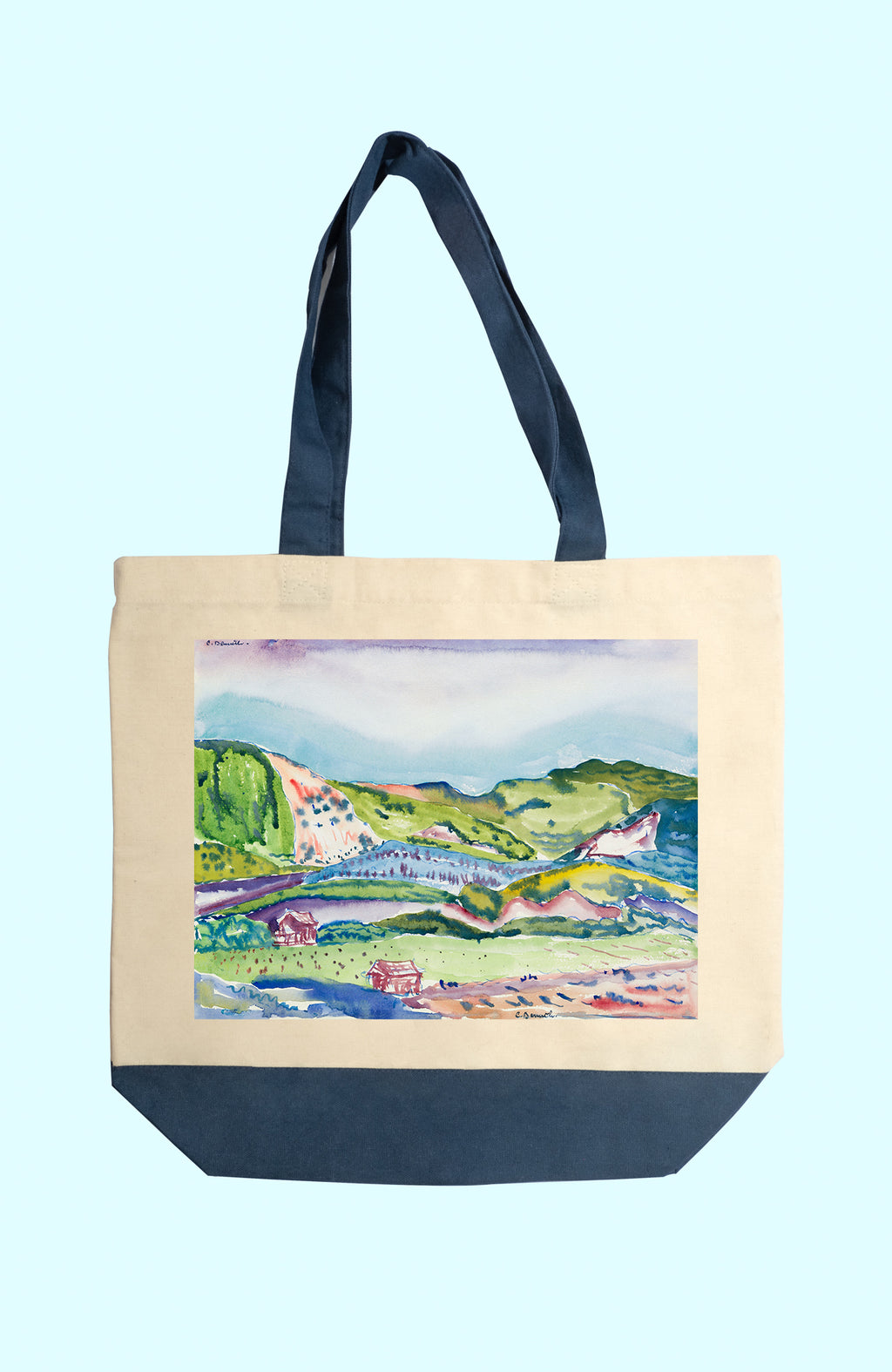 Vászon tote táska (Charles Demuth- Mountain with Red House)