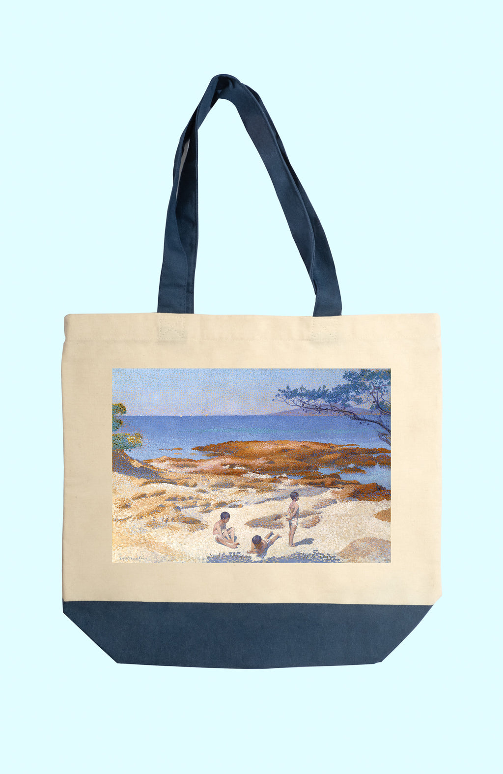 Vászon tote táska (Henri-Edmond Cross -Beach at Cabasson)