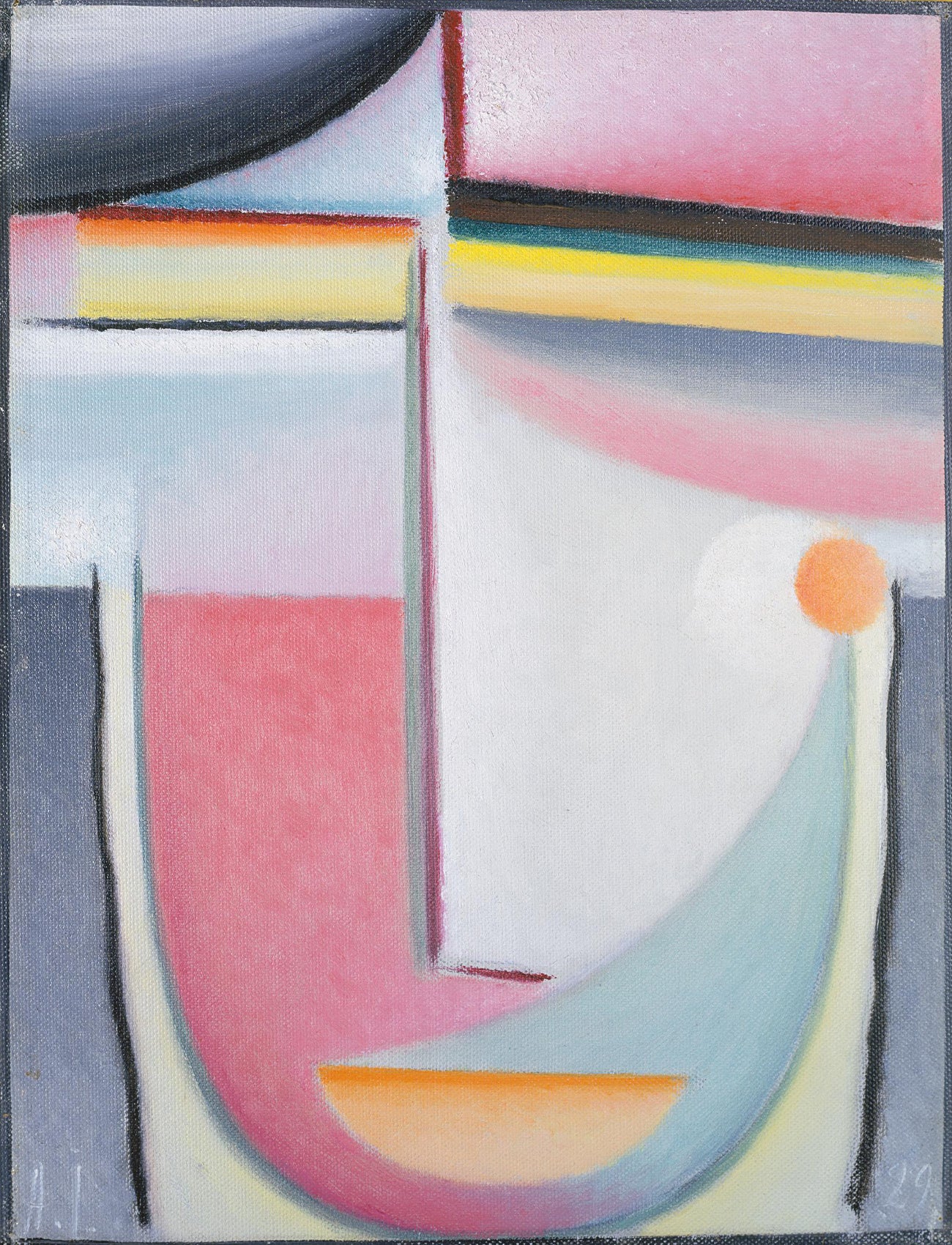 Wellsoft takaró (Alexej von Jawlensky - Abstract head: Symphony in pink)