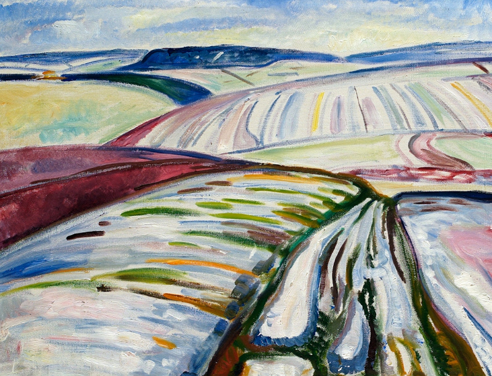 Wellsoft takaró (Edvard Munch - Winter Landscape)