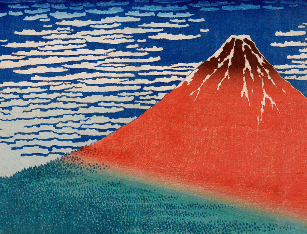 Wellsoft takaró (Katsushika Hokusai - Red Fuji)