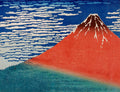 Wellsoft takaró (Katsushika Hokusai - Red Fuji)
