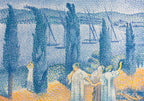 Teli mintás hosszú ujjú póló (Henri Edmond Cross - The Promenade)