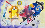 Teli mintás hosszú ujjú póló (Wassily Kandinsky - Yellow - Red - Blue)