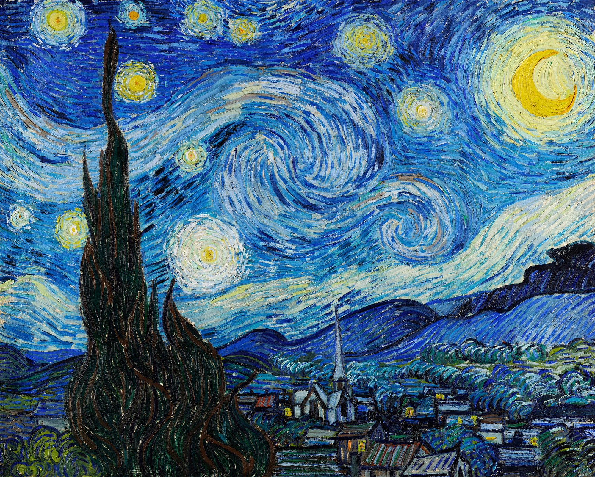 Vászon tote táska (Vincent van Gogh-The Starry Night)