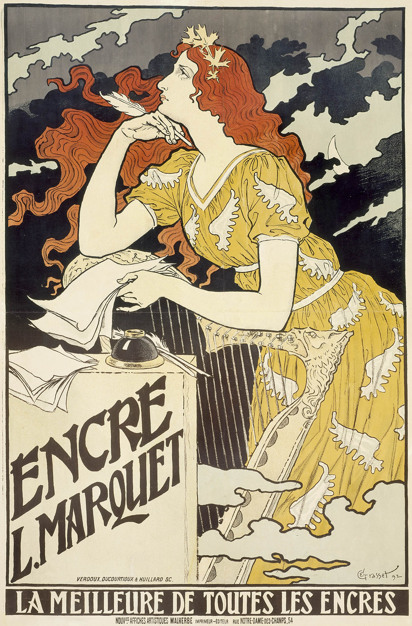 Női pólóruha ( Eugene Grasset - Encre L. Marquet  )