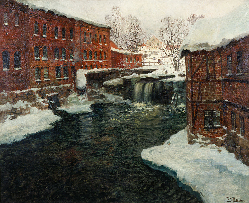 Oversized póló (Frits Thaulow - Mill Scene)