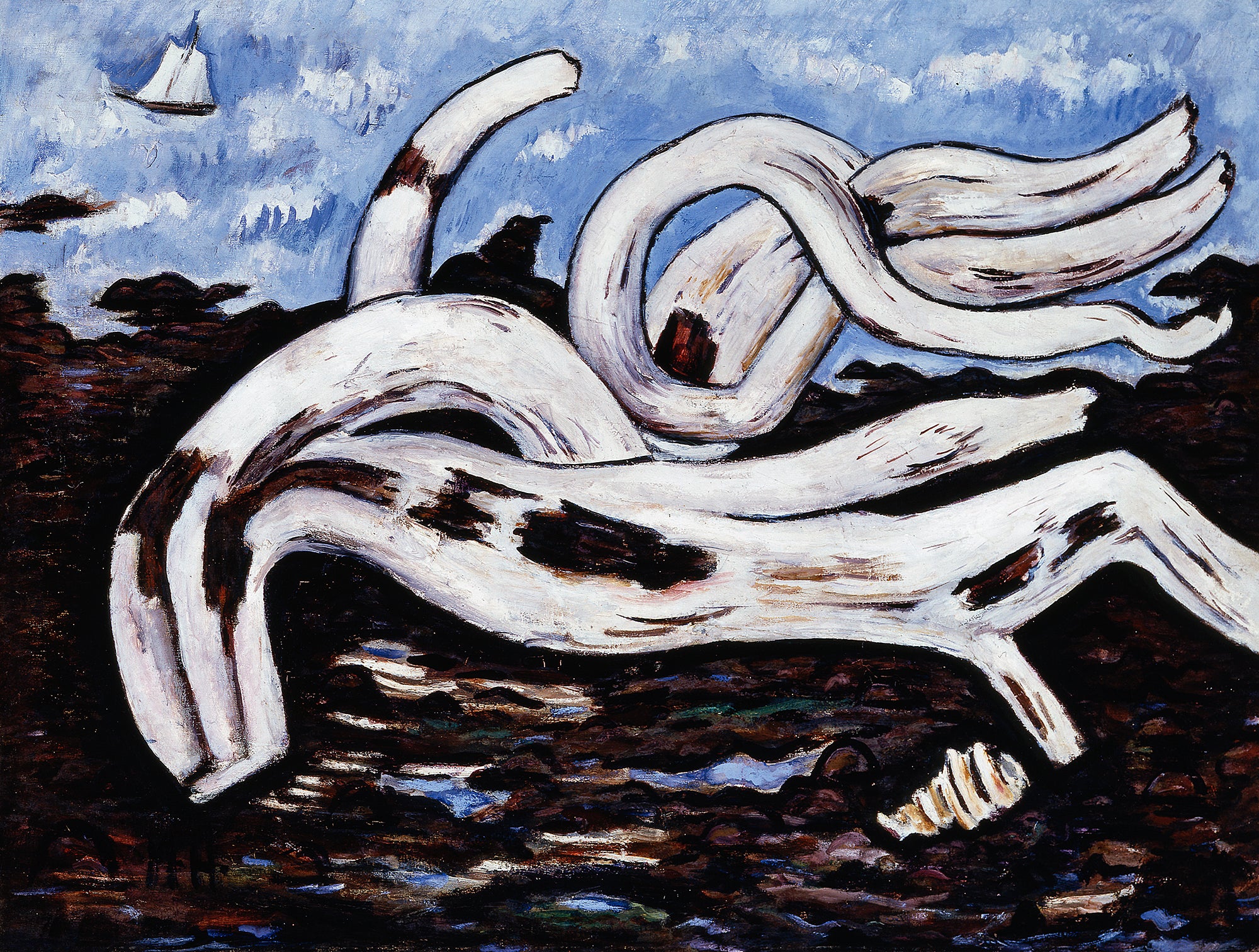 Vászon tote táska (Marsden Hartley- Driftwood on the Bagaduce)