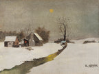 Oversized póló (Horace Pippin - Winter Landscape)