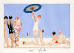 Hosszú női ruha (George Barbier - Au Lido)