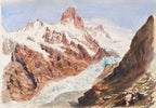 Vászon tornazsák (John Singer Sargent- Schreckhorn, Eismeer)