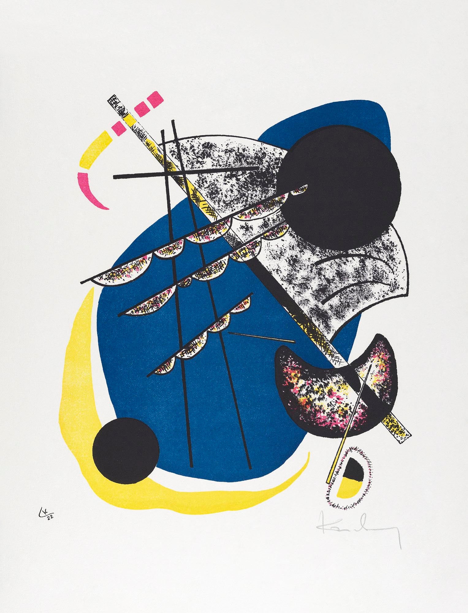 Hosszú női ruha ( Wassily Kandinsky - Small Worlds II)