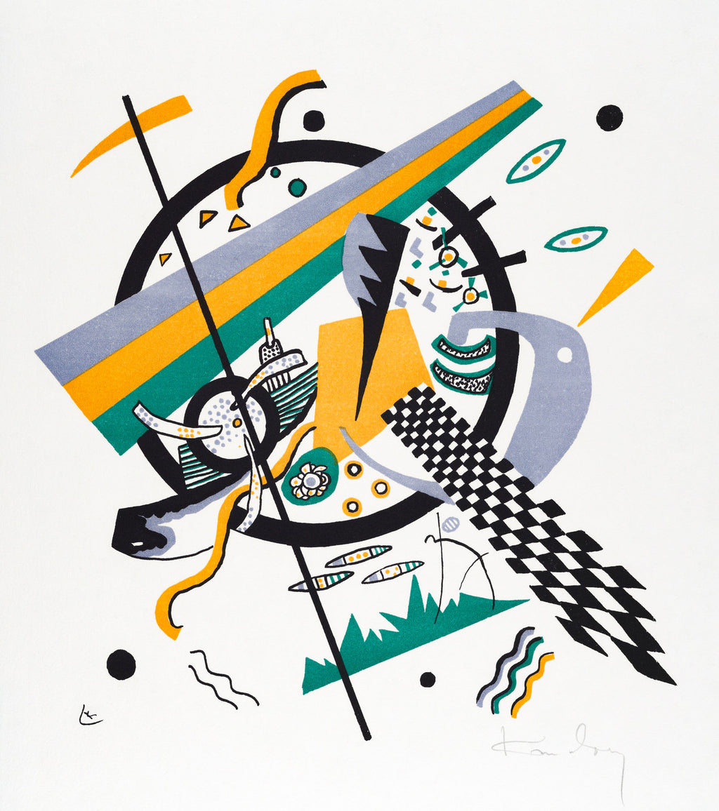 Kontrasztos férfi póló ( Wassily Kandinsky - Small Worlds IV )