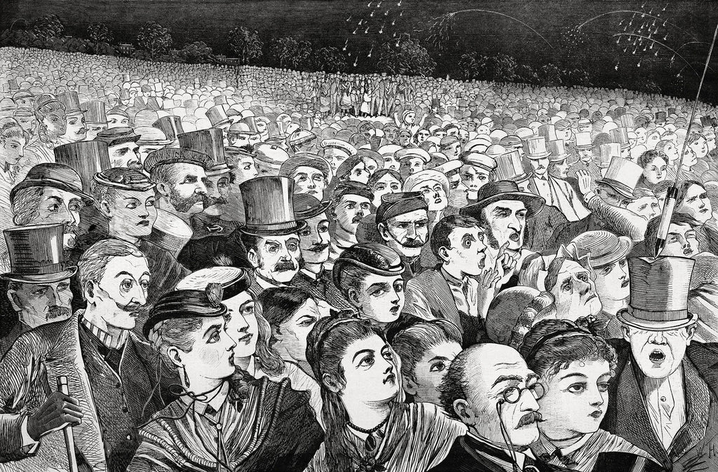 Női crop top (Winslow Homer- Fire-Works on the Night of the Fourth of July)