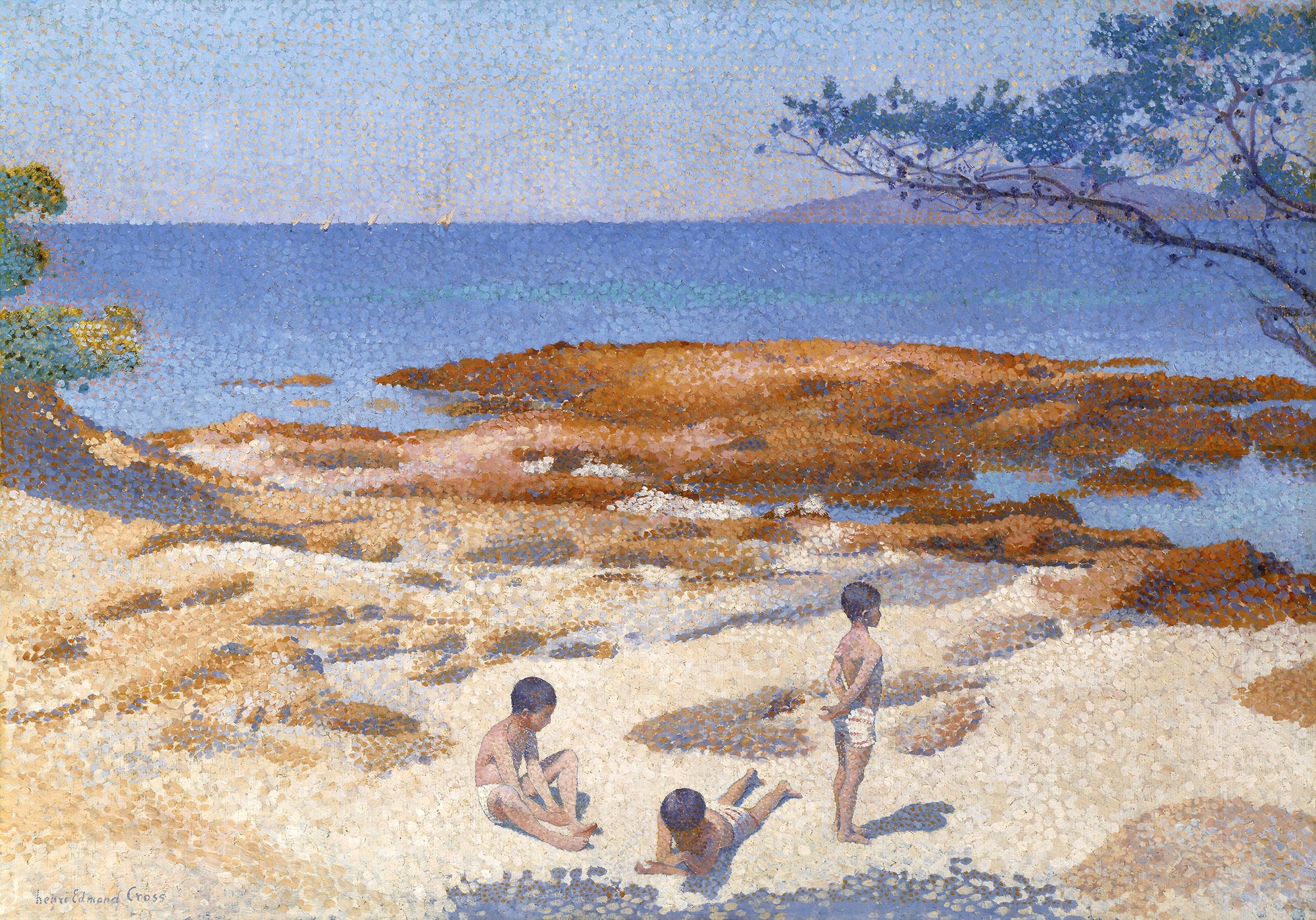 Vászon tote táska (Henri-Edmond Cross -Beach at Cabasson)