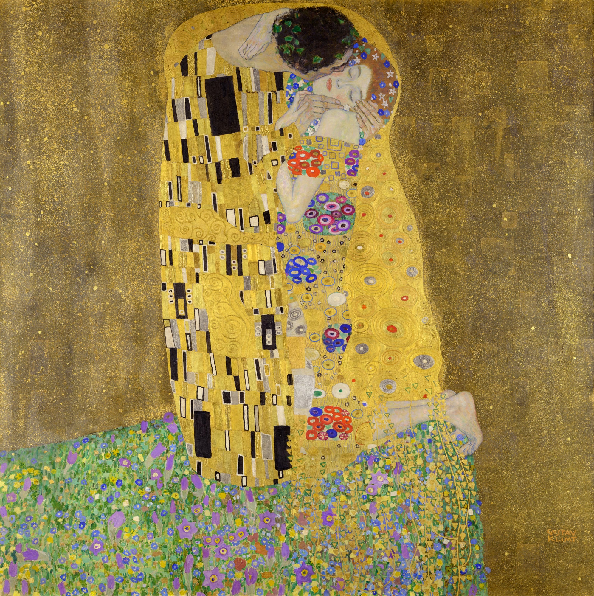 Hosszú női ruha (Gustav Klimt- The Kiss)