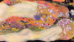 Vászon tote táska (Gustav Klimt- Water Serpents II)