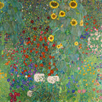 Női trikó (Gustav Klimt- Bauerngarten mit Sonnenblumen)