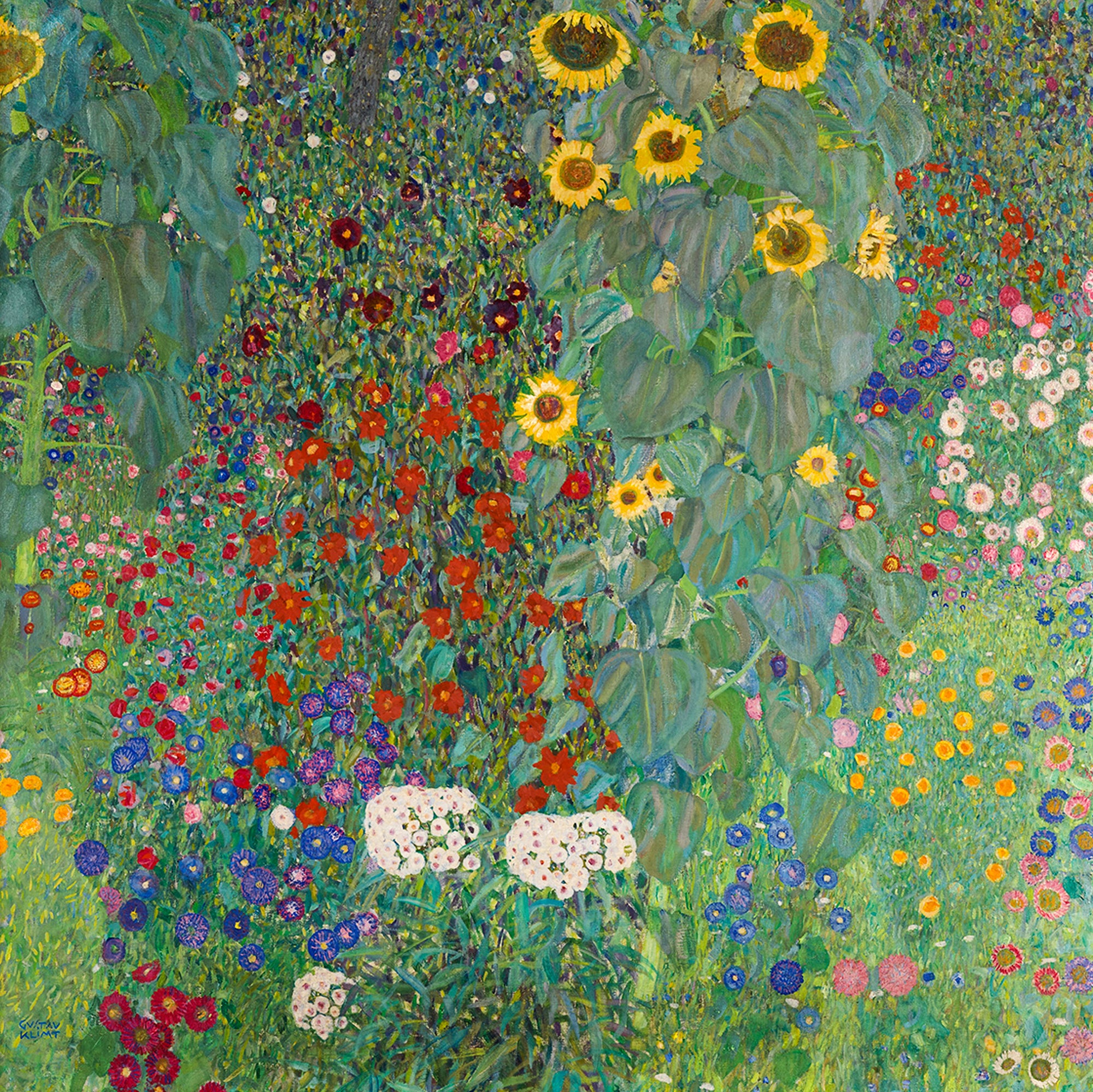 Női trikó (Gustav Klimt- Bauerngarten mit Sonnenblumen)