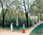 Női trikó (Henri Rousseau - Le Jardin du Luxembourg, Monument à Chopin)