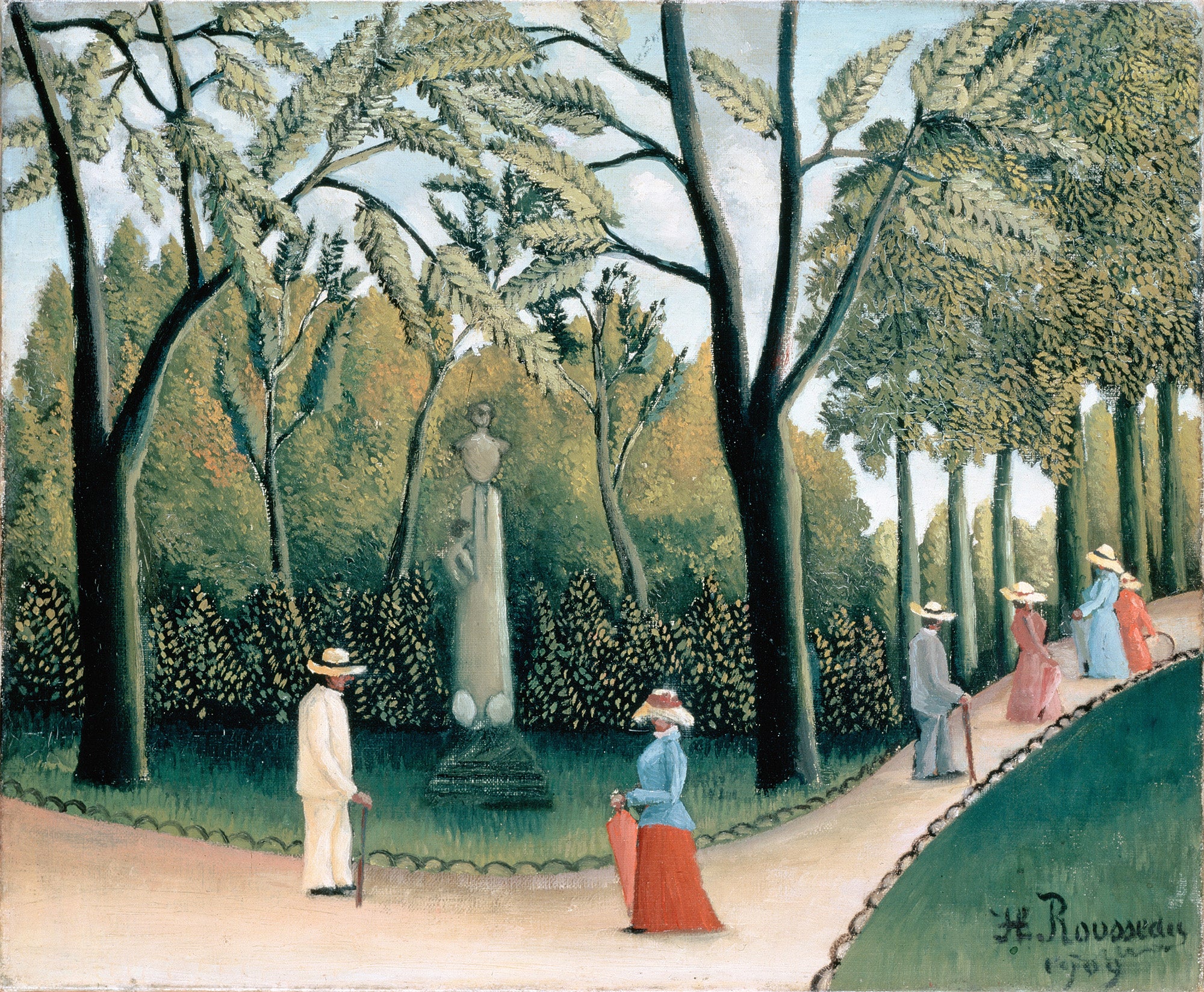 Női trikó (Henri Rousseau - Le Jardin du Luxembourg, Monument à Chopin)