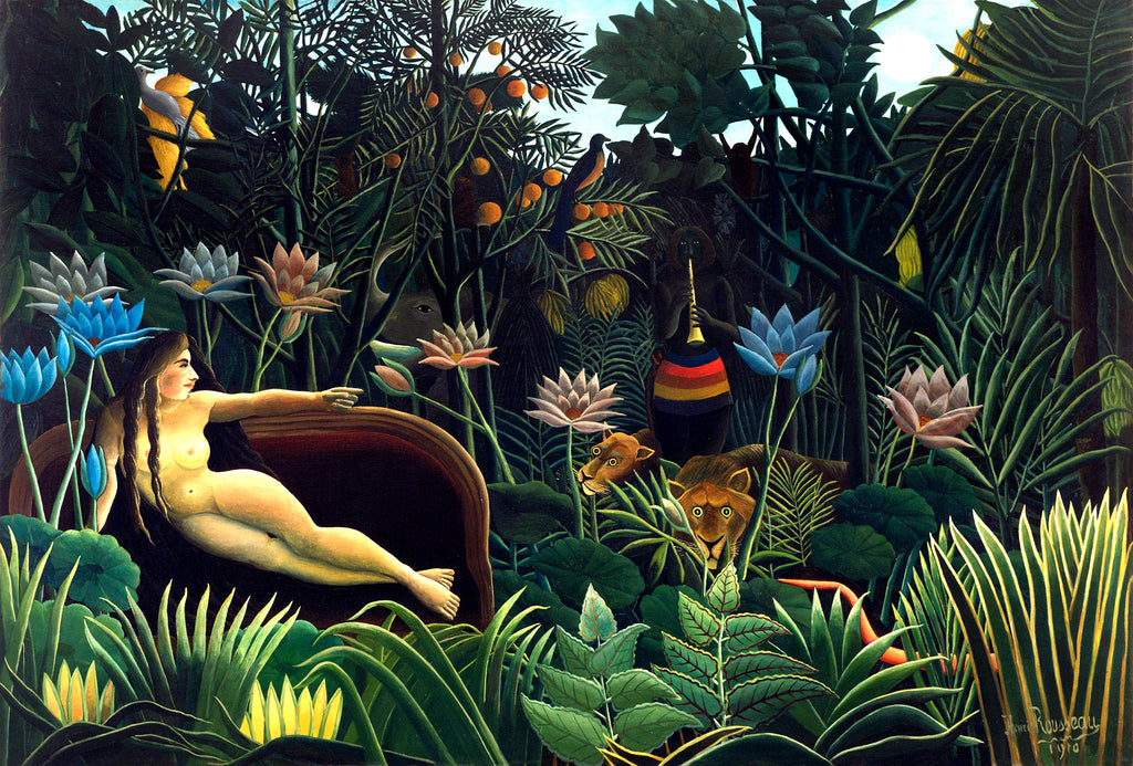 Női ujjatlan magasnyakú body (Henri Rousseau - The Dream)
